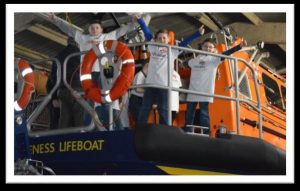 The Royal National Lifeboat Institution is the charity that saves lives at sea. 