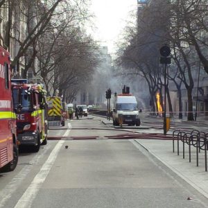  Road closed at London Holborn Fire