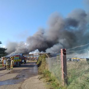2 members of Walpole’s staff were at the North Pickenham depot of Walpole Transport, and were coming off their morning coffee break when the fire was spotted. 