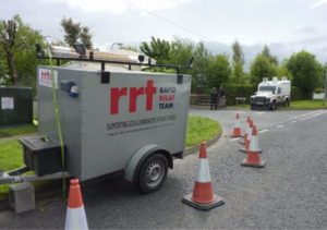 RRT at the end of the road where the bomb was located.